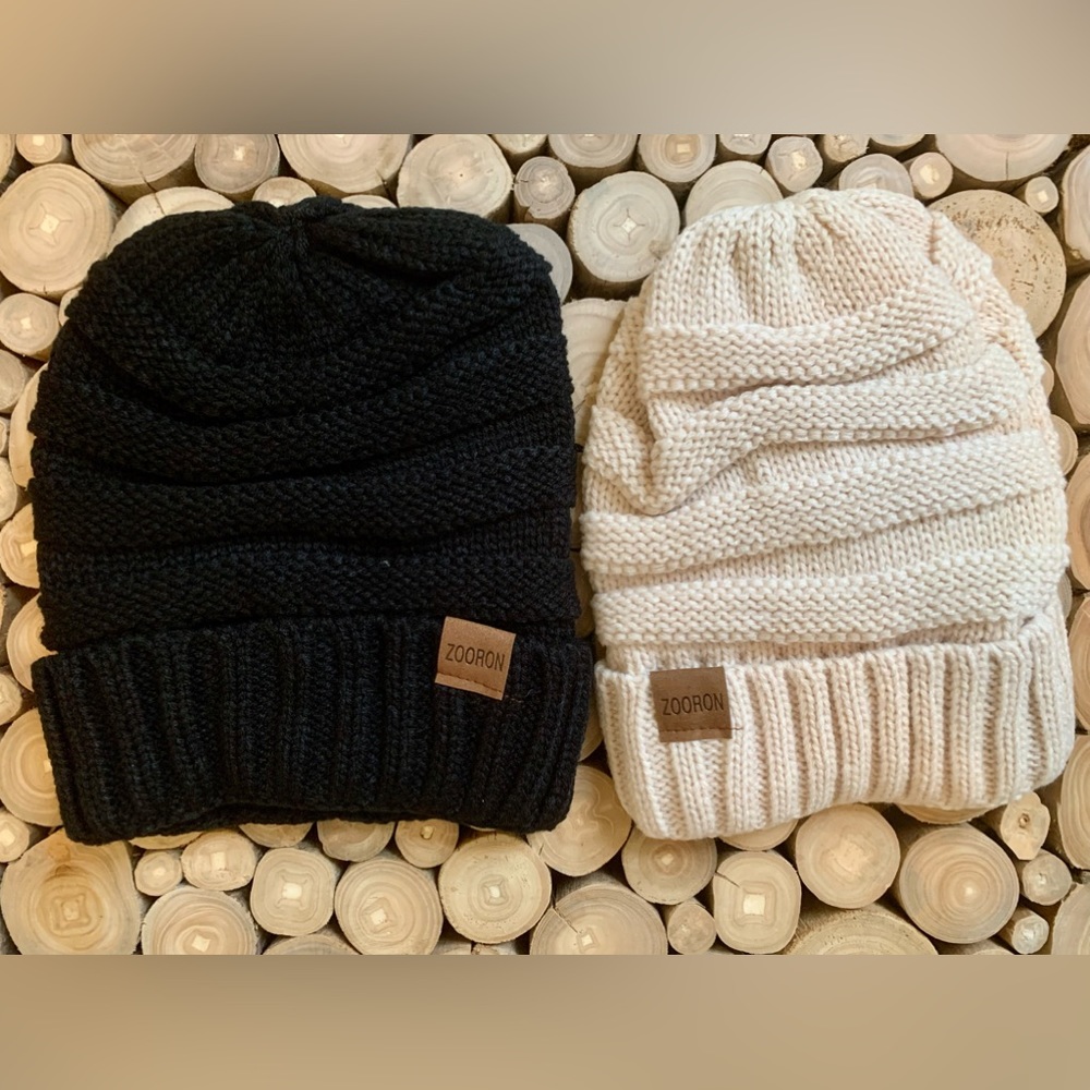 Pack of two women’s slouchy hats. Price firm.